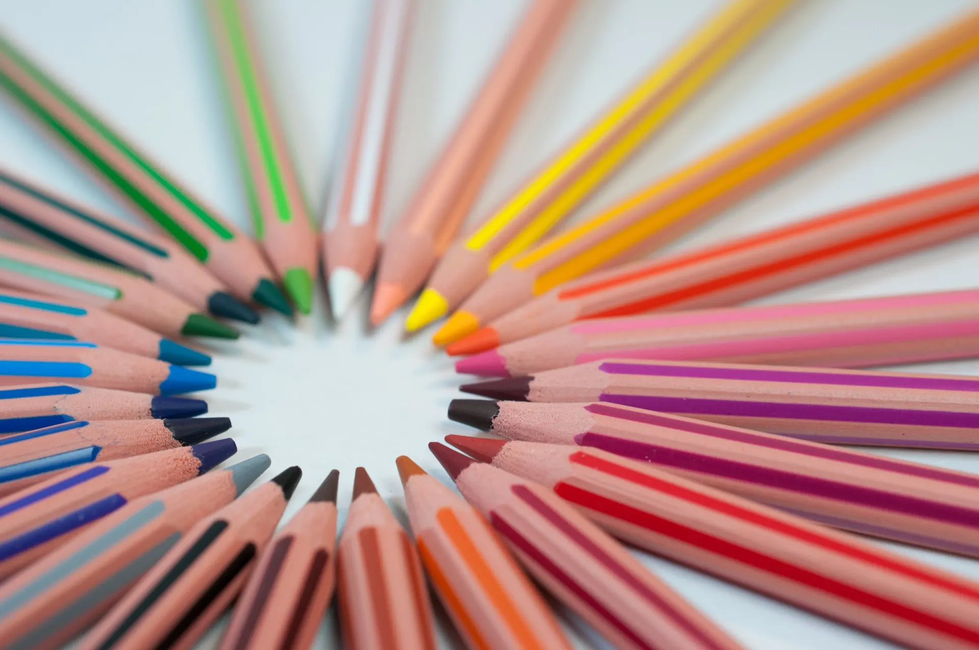 Colored pencils, representing inclusive colors